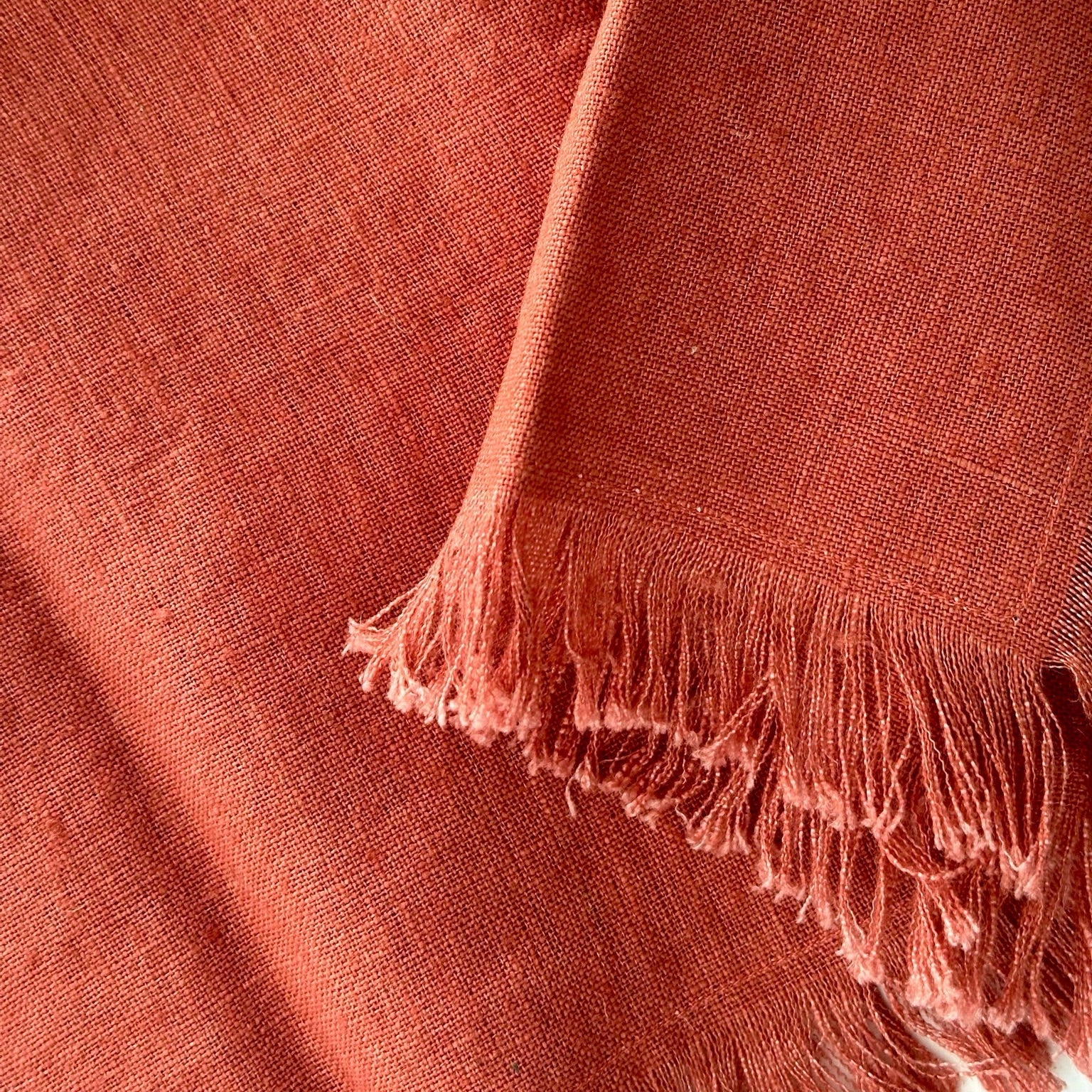 Linen tablecloth 160x320cm Brick Red