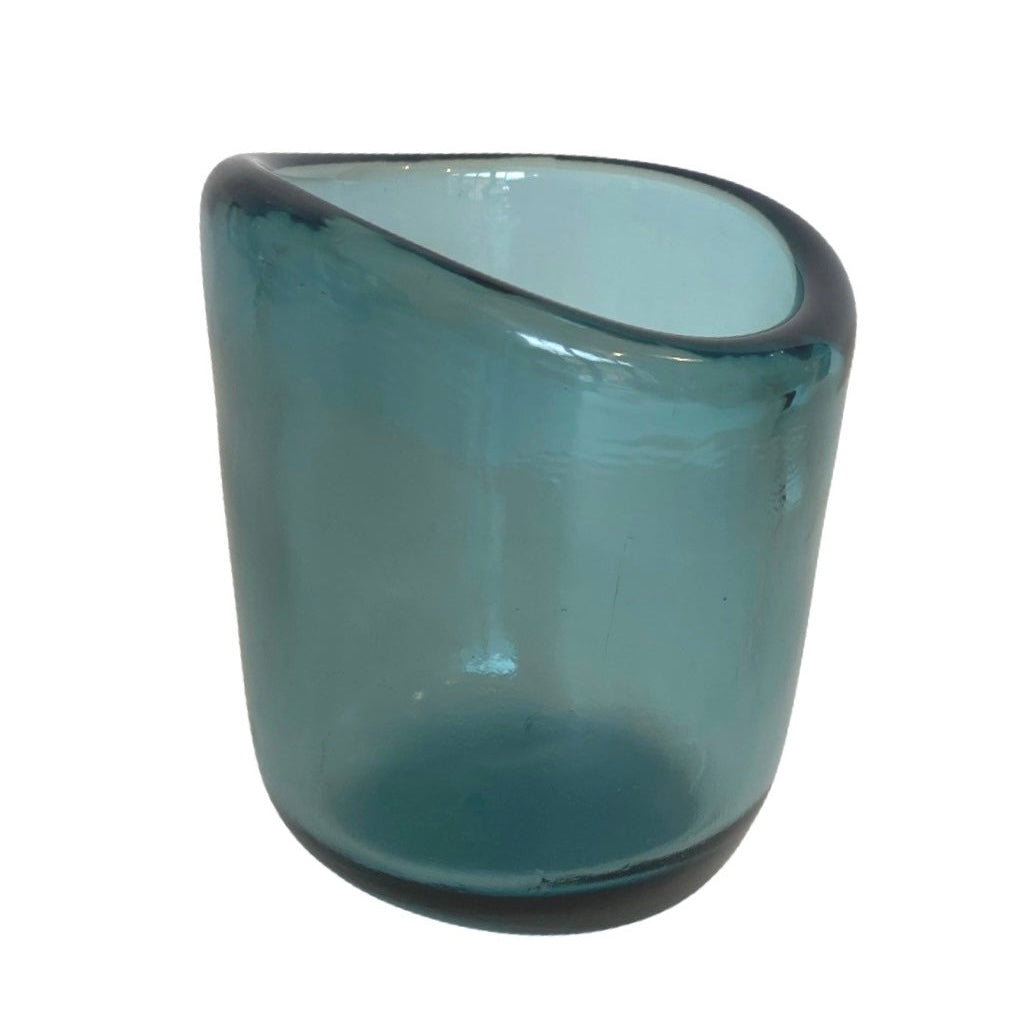 Glazen kaarsenhouder Indigo
