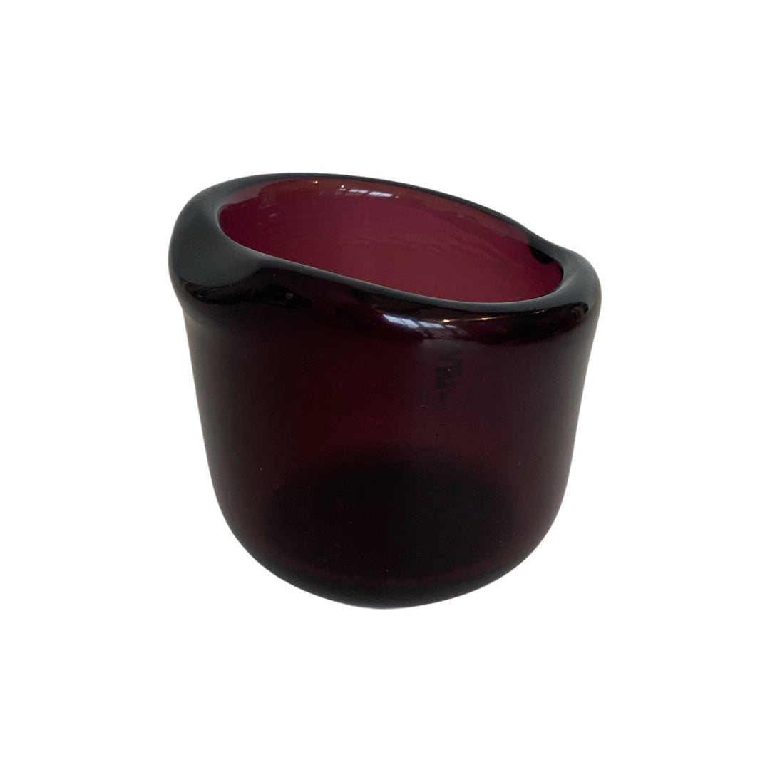 Glazen kaarsenhouder Purple