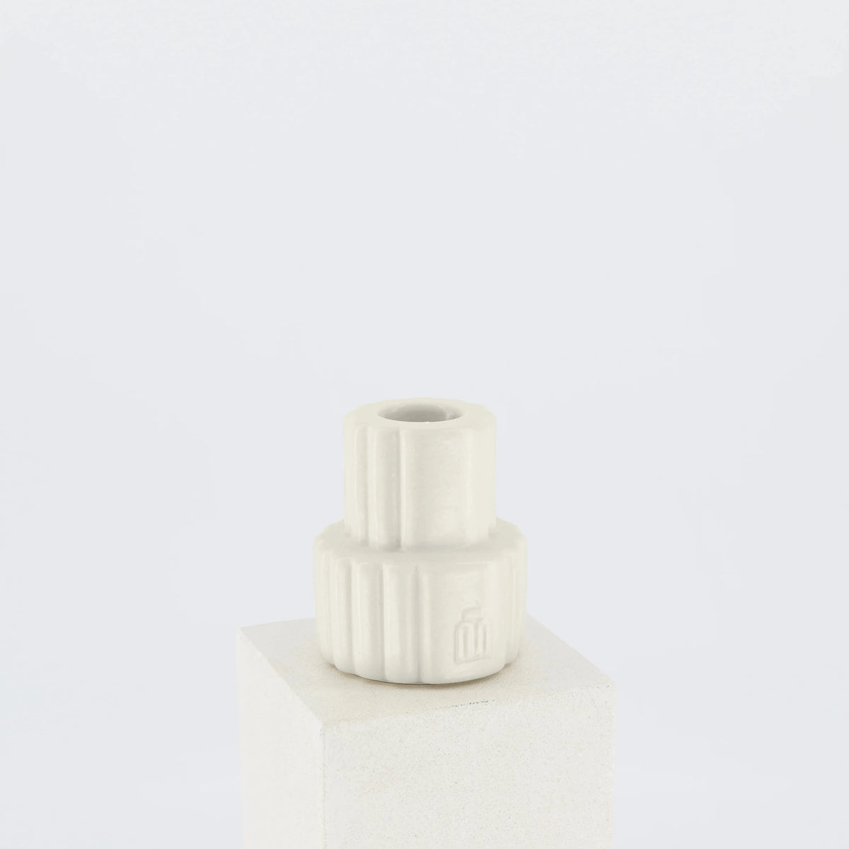 Kandelaar Podium - White Greige