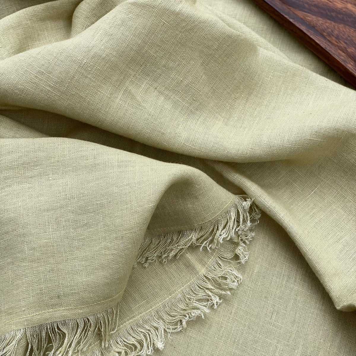 Linen tablecloth 160x380cm Sage green